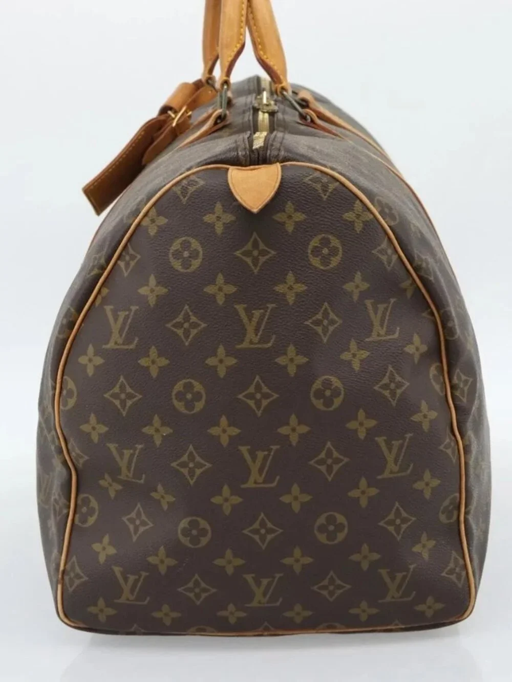 LOUIS VUITTON Monogram Keepall 55 Boston Bag M41424 LV Auth 187801A